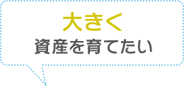 大きく資産を育てたい